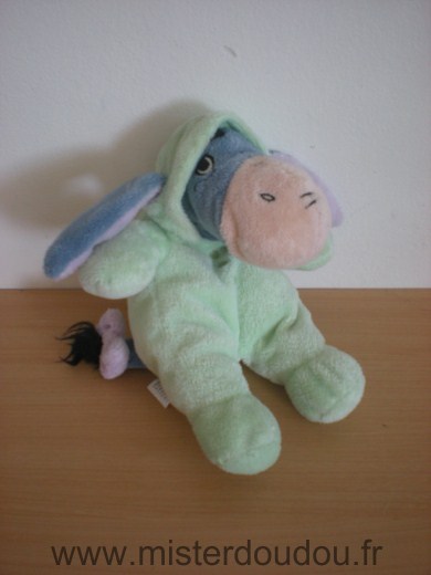 Doudou Ane Disney Bouriquet habit vert 