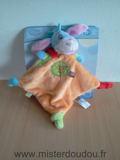 Doudou Ane Disney Bourriquet orange 