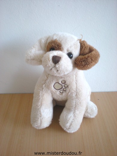 Doudou Chien Gipsy Beige marron Aboie lorsqu'on appuie sur son ventre