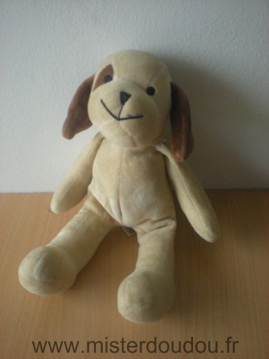 Doudou Chien H et m Beige marron 