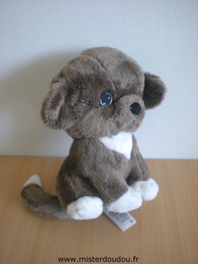 Doudou Chien H et m Marron blanc 