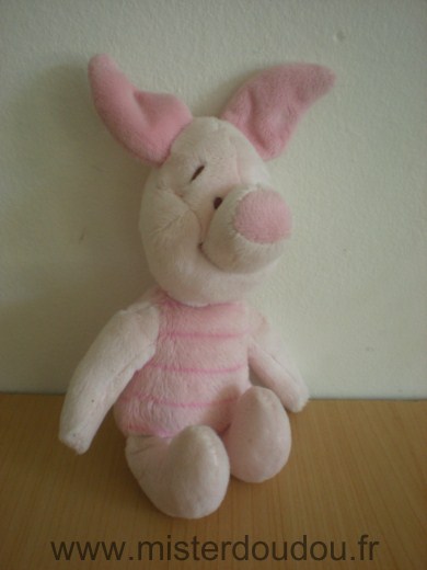 Doudou Cochon Nicotoy Porcinet disney rose 