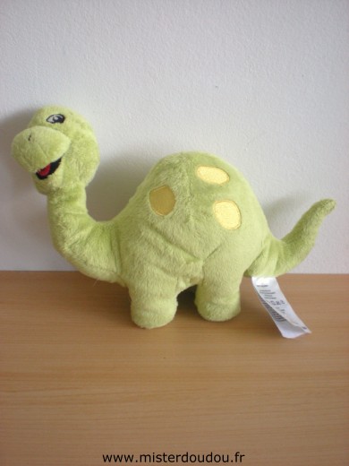 Doudou Dinosaure H et m Vert 