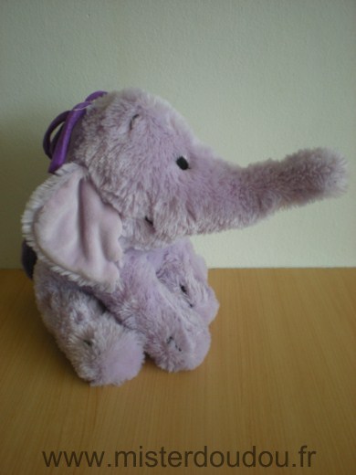 Doudou Eléphant Disney Lumpy mauve disney store 