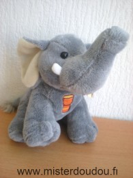 Doudou Eléphant Gipsy Gris blanc Savanous

musical