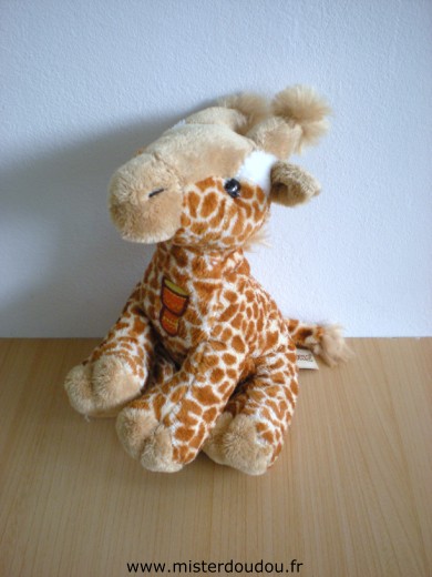 Doudou Girafe Gipsy Jaune taches marrons - savanous - 