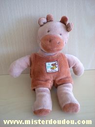 Doudou Girafe Moulin roty Marron Collection les zazous