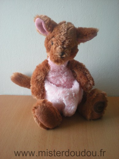 Doudou Kangourou Disney Marron rose Disney store