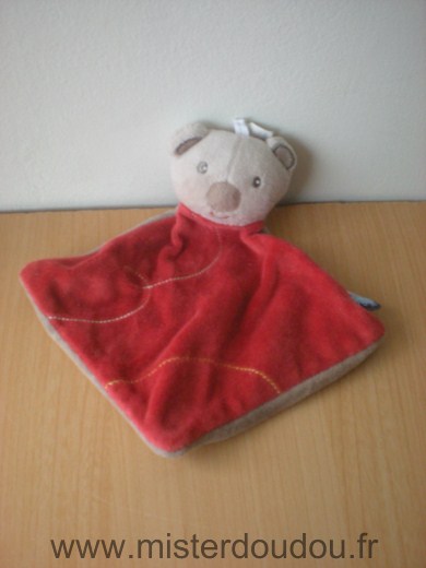 Doudou Koala Sucre d orge Rouge marron 