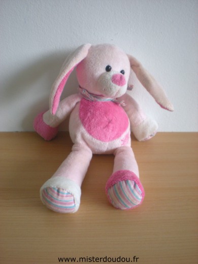 Doudou Lapin Baby nat Rose 