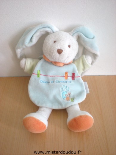 Doudou Lapin Doudou et compagnie Cape bleue Quelques traces ne sont pas parties au lavage