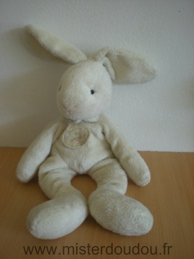 Doudou Lapin Doudou et compagnie Ecru 