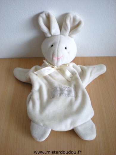 Doudou Lapin Doudou et compagnie Ecru 