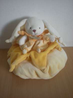 Doudou Lapin Doudou et compagnie Jaune 