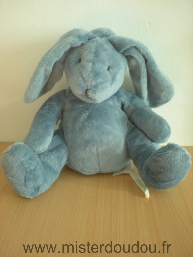 Doudou Lapin Du pareil au même Bleu 