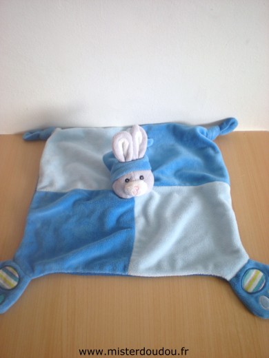 Doudou Lapin Gipsy Bleu 