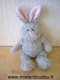 Doudou Lapin Gipsy Gris rose 