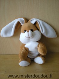 Doudou Lapin Gipsy Marron blanc 