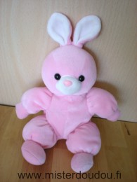 Doudou Lapin Gipsy Rose blanc 