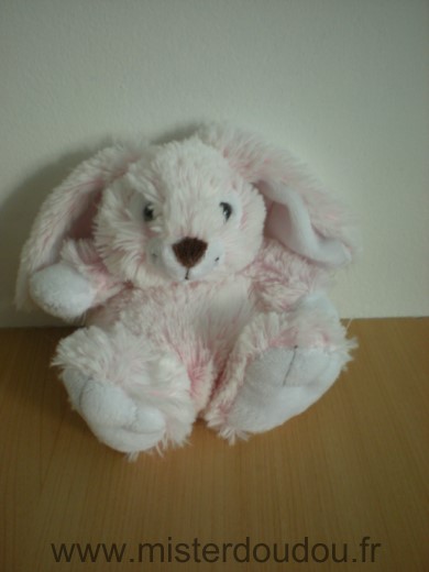 Doudou Lapin Gipsy Rose et blanc 