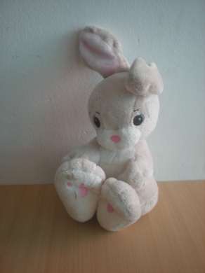 Doudou Lapin H et m Beige blanc 