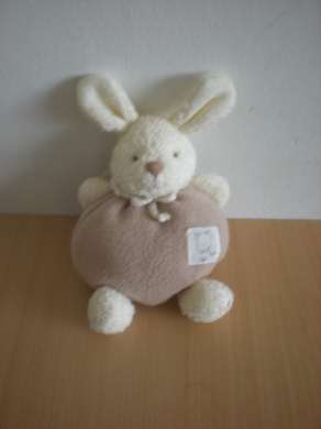 Doudou Lapin Happy horse Beige ecru 