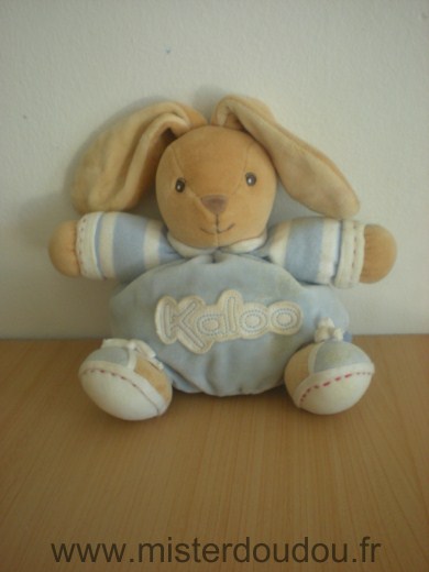 Doudou Lapin Kaloo Bleu blanc kaloo 