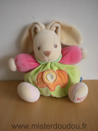 Doudou Lapin Kaloo Vert rose elephant orange 