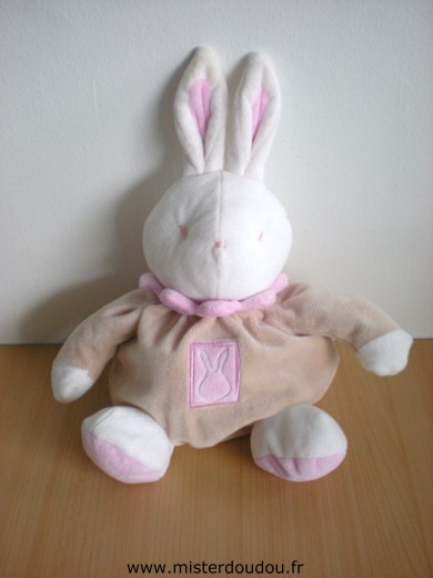 Doudou Lapin Klorane Beige rose 