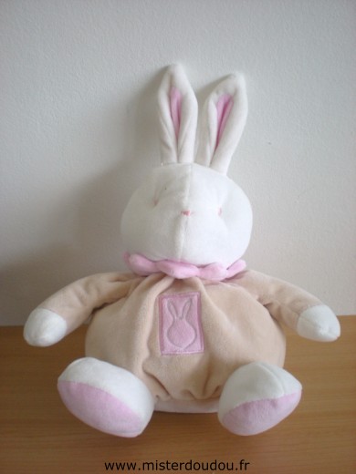 Doudou Lapin Klorane Beige rose 