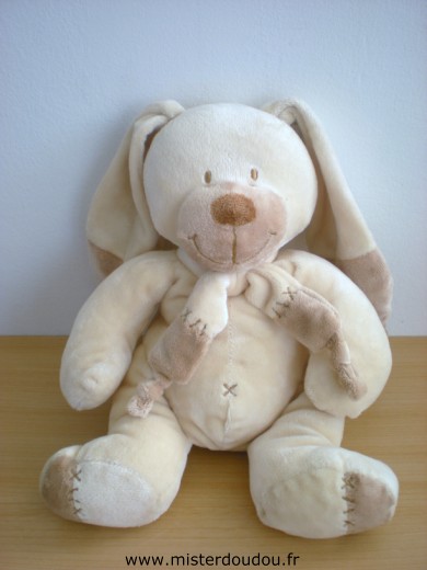 Doudou Lapin Nicotoy Beige 