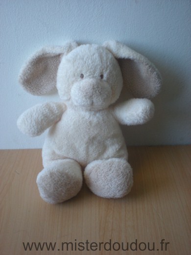 Doudou Lapin Nicotoy Ecru beige 