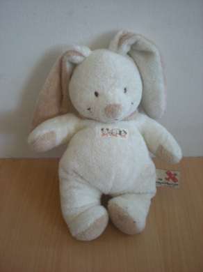 Doudou Lapin Nicotoy Ecru beige 