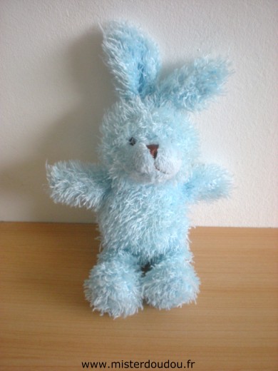 Doudou Lapin Yves rocher Bleu 