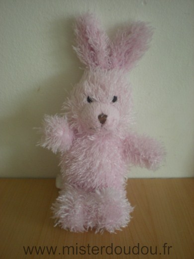 Doudou Lapin Yves rocher Rose 