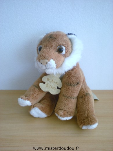 Doudou Lion Histoire d ours Marron 