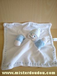 Doudou Lutin Gipsy Blanc bleu En tissus éponge