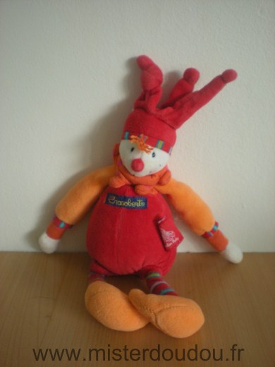 Doudou Lutin Moulin roty Rouge orange 