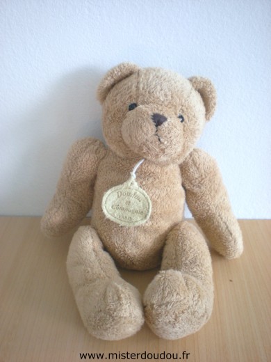 Doudou Ours Doudou et compagnie Beige 