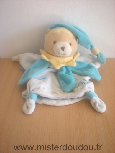 Doudou Ours Doudou et compagnie Bleu 