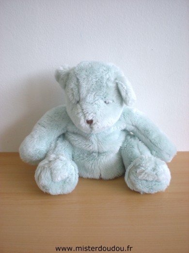 Doudou Ours Du pareil au même Bleu 