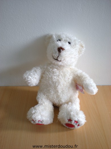 Doudou Ours Gipsy Blanc 