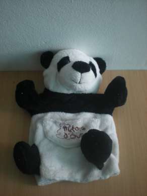 Doudou Ours Histoire d ours Noir et blanc 