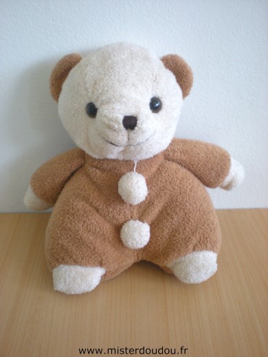 Doudou Ours 0 Marron ecru 