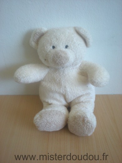 Doudou Ours Nicotoy Ecru beige 