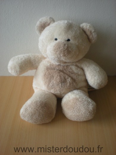 Doudou Ours Nicotoy Ecru beige 