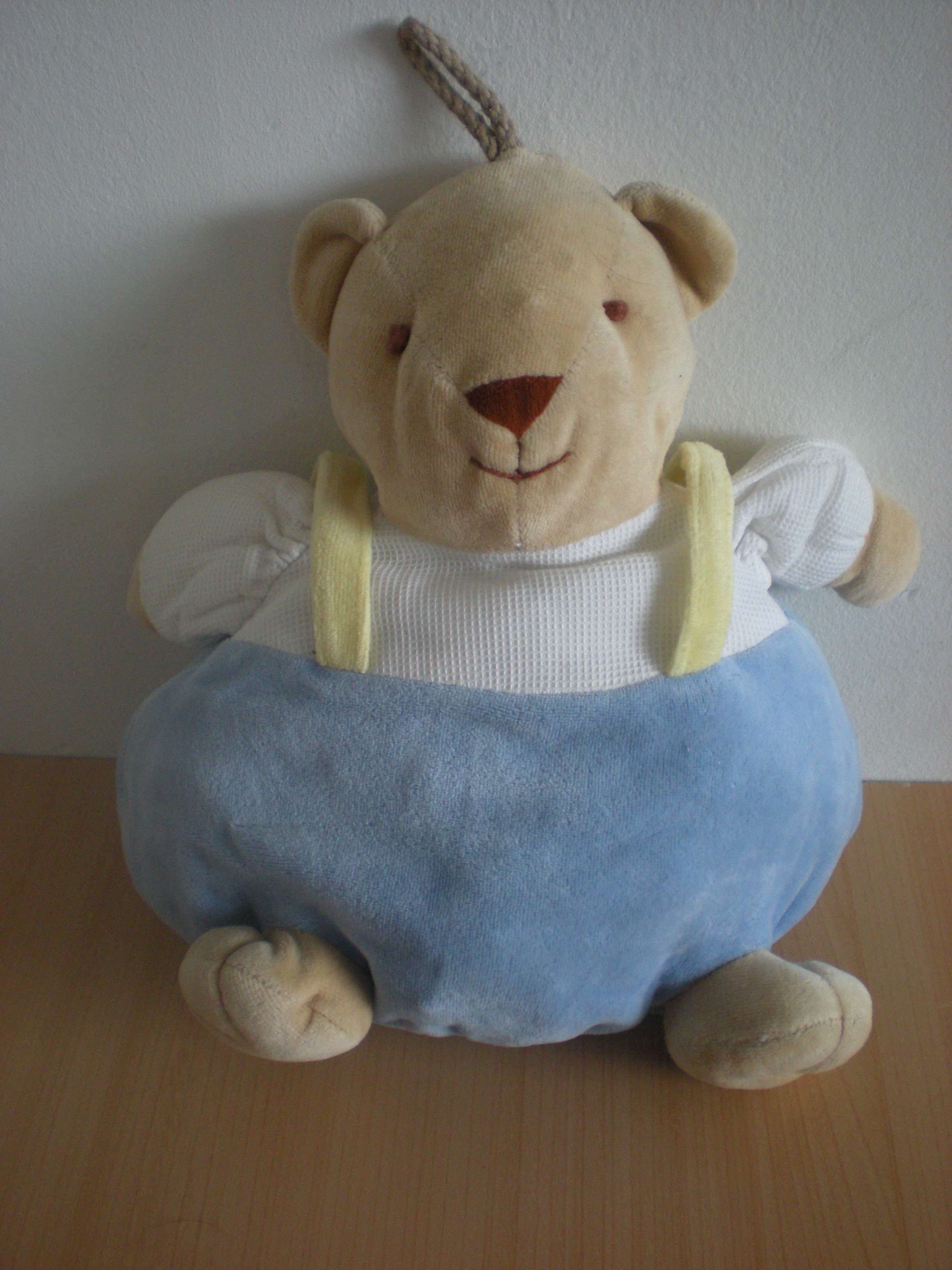 Doudou Ours Noukie s Bleu blanc 