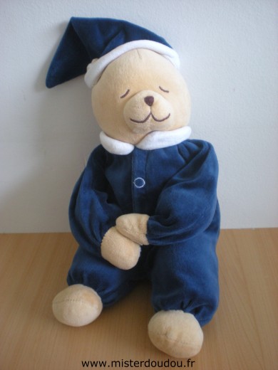 Doudou Ours Noukie s Bleu marine 