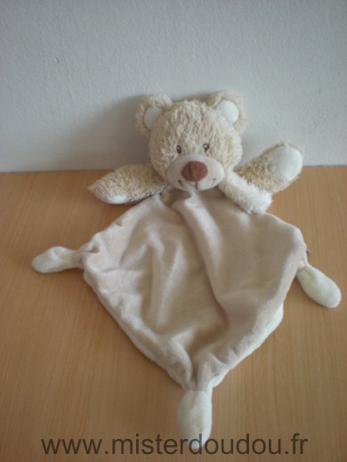 Doudou Ours Tex Beige écru 