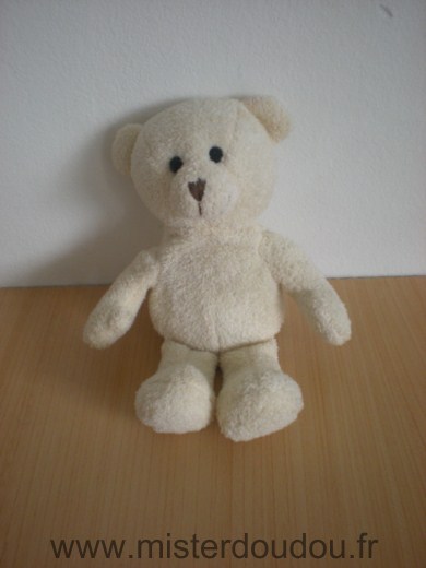 Doudou Ours Yves rocher Ecru 